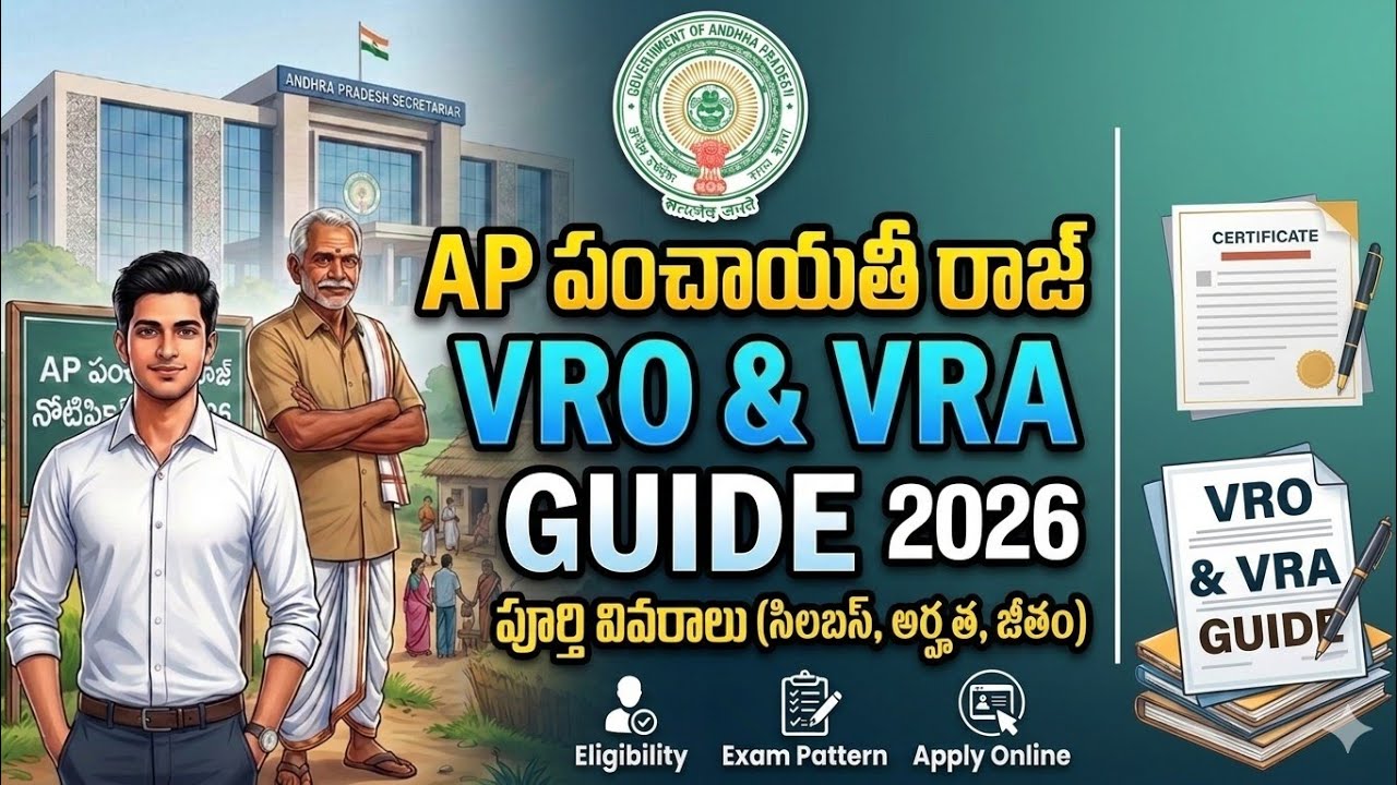 AP VRO & VRA Recruitment 2026 Notification Complete Guide in Telugu