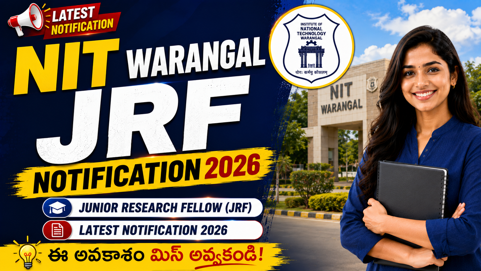 NIT Warangal JRF Notification 2026