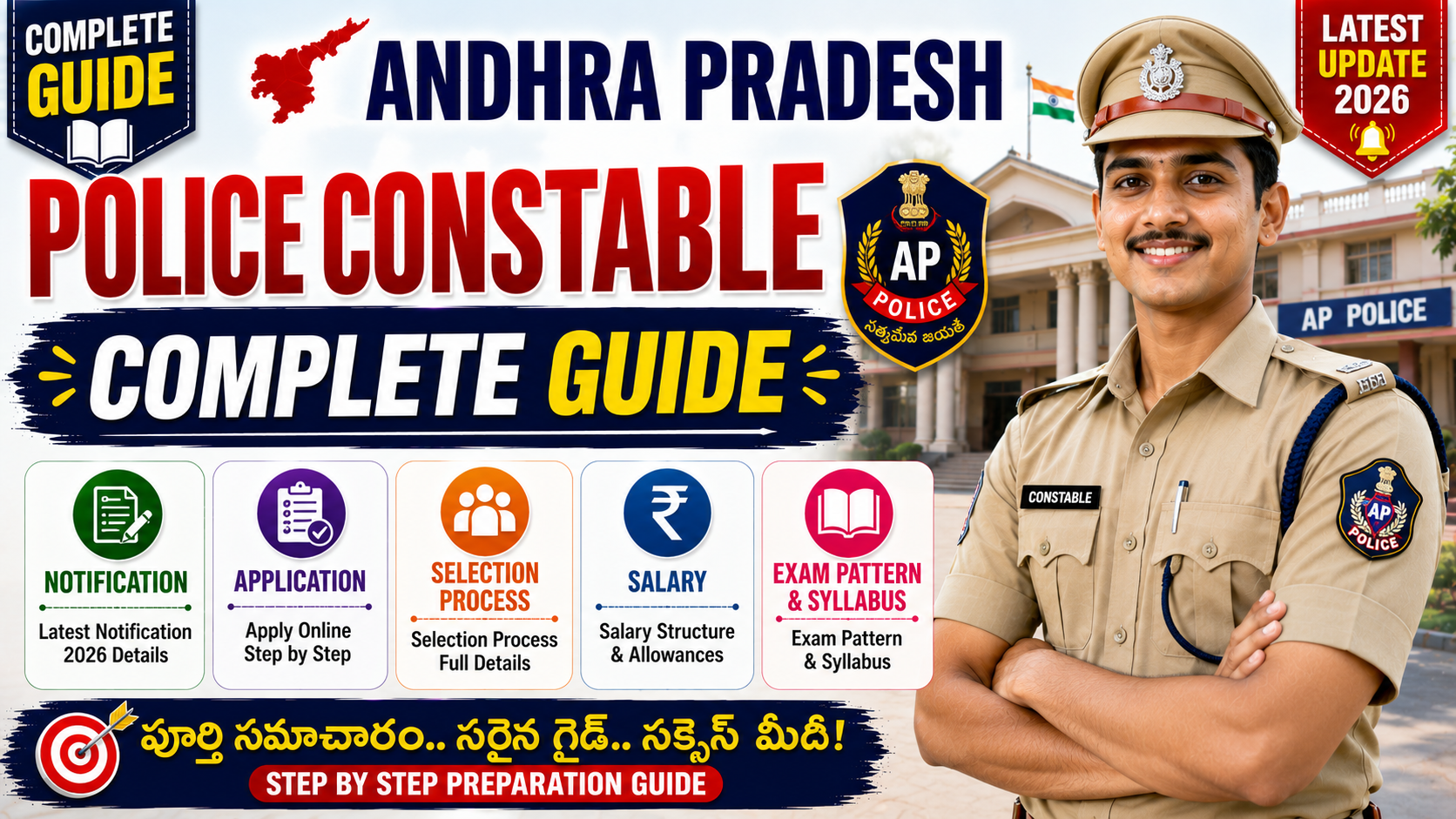 AP Police Constable Notification Guide 2026 Salary Eligibility Syllabus Physical Test Exam Pattern