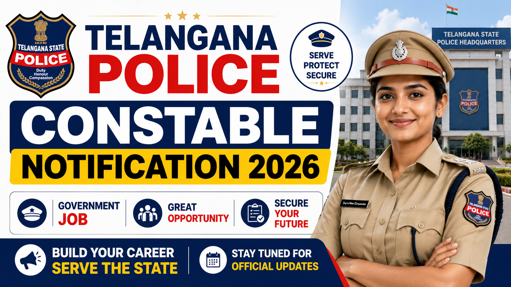 TSLPRB Police Constable Notification 2026 7112 Posts Apply Online