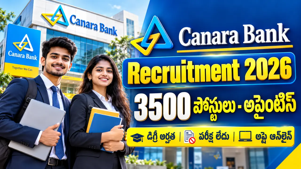 Canara bank recruitment 2026 notification