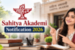 Sahitya Akademi Notification 2026 Central Govt Vacancies